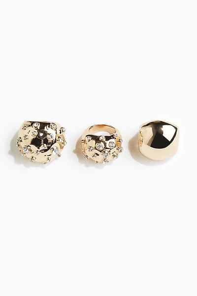 3-pack Statement Rings