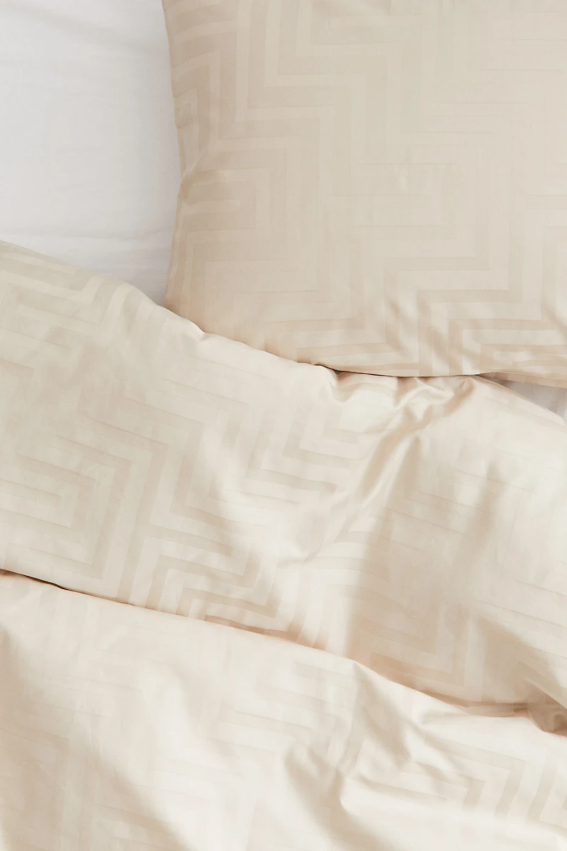 Cotton Sateen Twin Duvet Cover Set