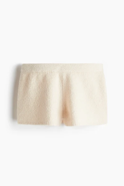 Bouclé-Knit Mini Shorts