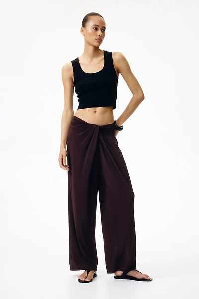 Pantalon en jersey avec détail torsadé