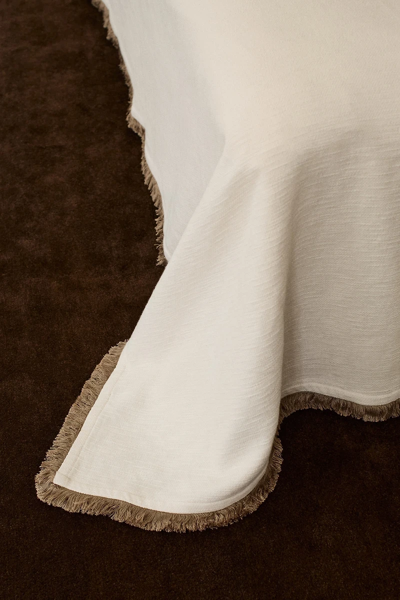 Fringe-Trimmed Bedspread