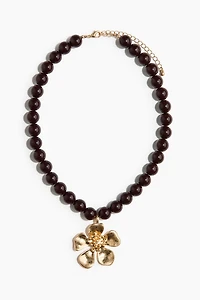 Beaded Necklace with Pendant