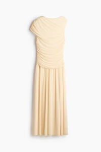Draped Mesh Dress
