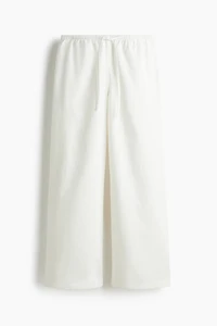 Pantalon en denim avec cordon de serrage