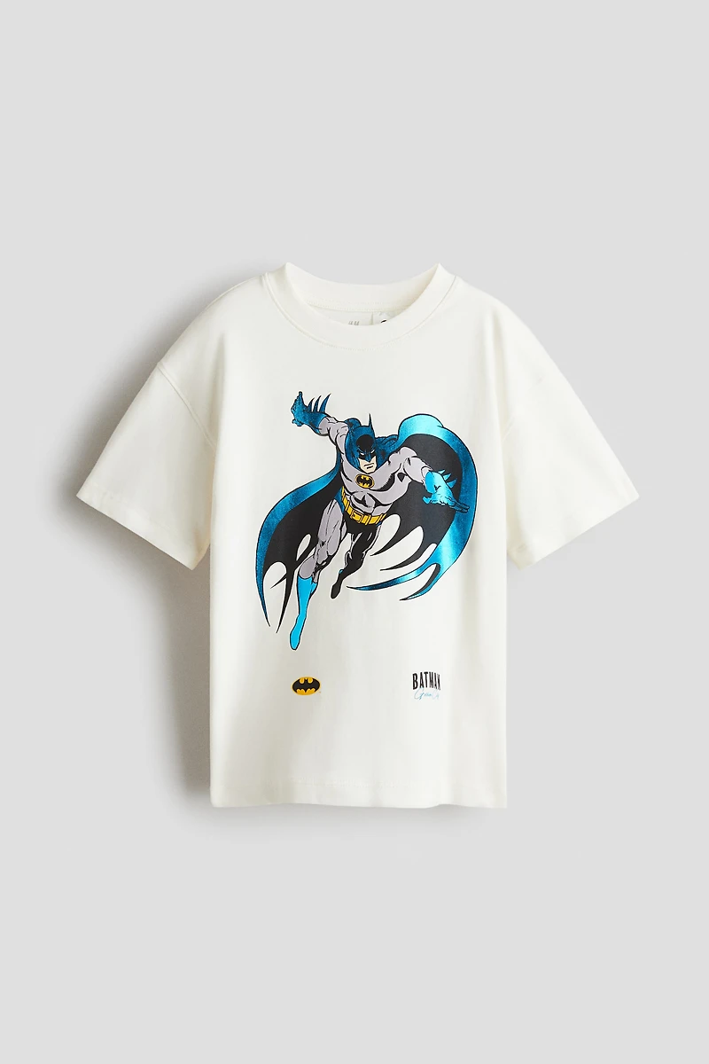 T-shirt en coton imprimé