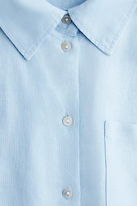 Chemise en lin mélangé