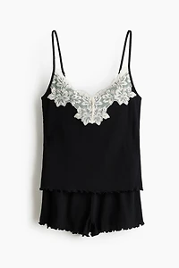 Ribbed Jersey Pajamas