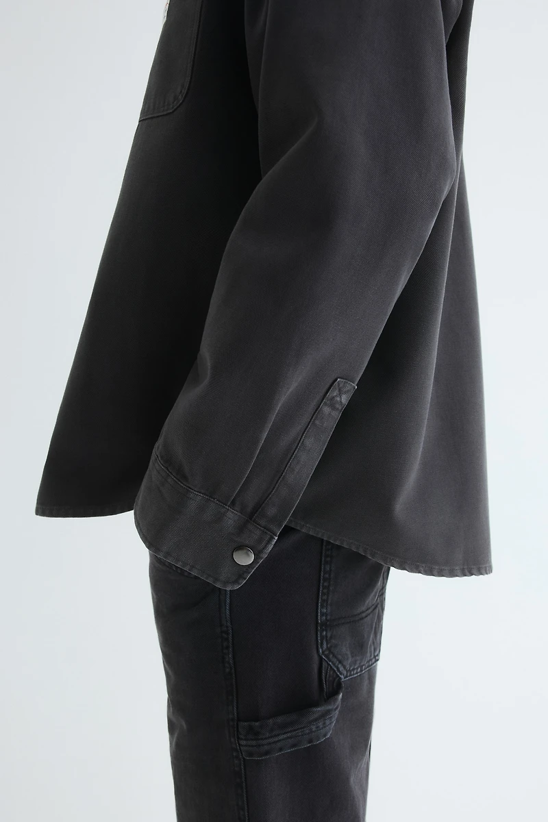 Oversized-Fit Canvas Overshirt