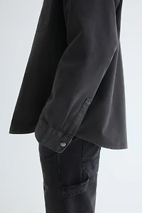 Oversized-Fit Canvas Overshirt