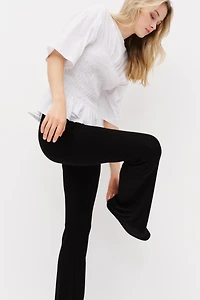 Pantalon évasé en jersey