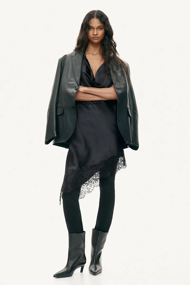 Satin Halterneck Dress