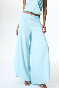Wide Wrap-Detail Pants