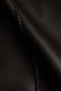 Braided-Detail Coated Dress