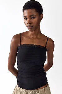 Lace-Trimmed Camisole Top