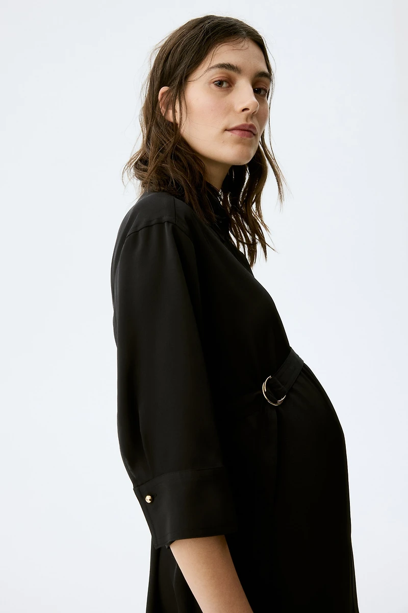 Robe chemise MAMA avec ceinture