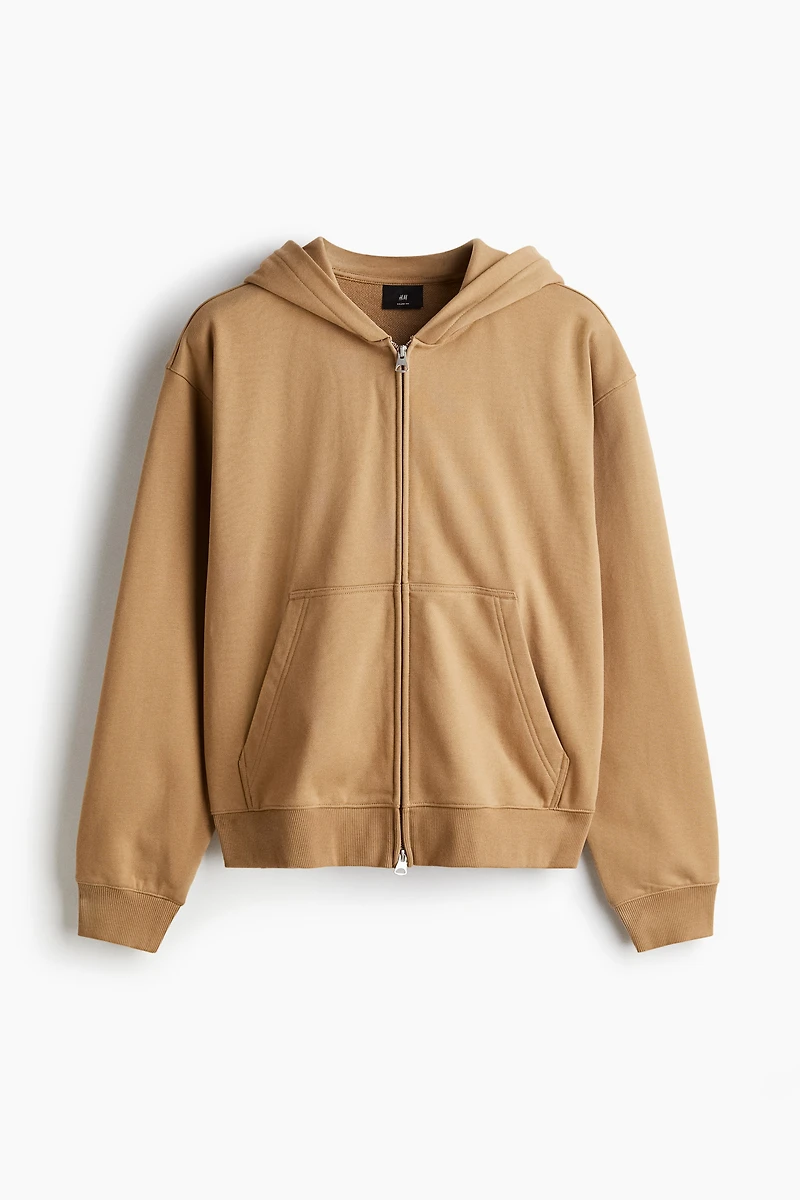 Boxy Loose-Fit Hooded Jacket