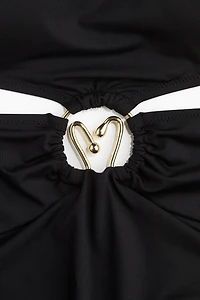 Padded-Cup Bandeau Swimsuit