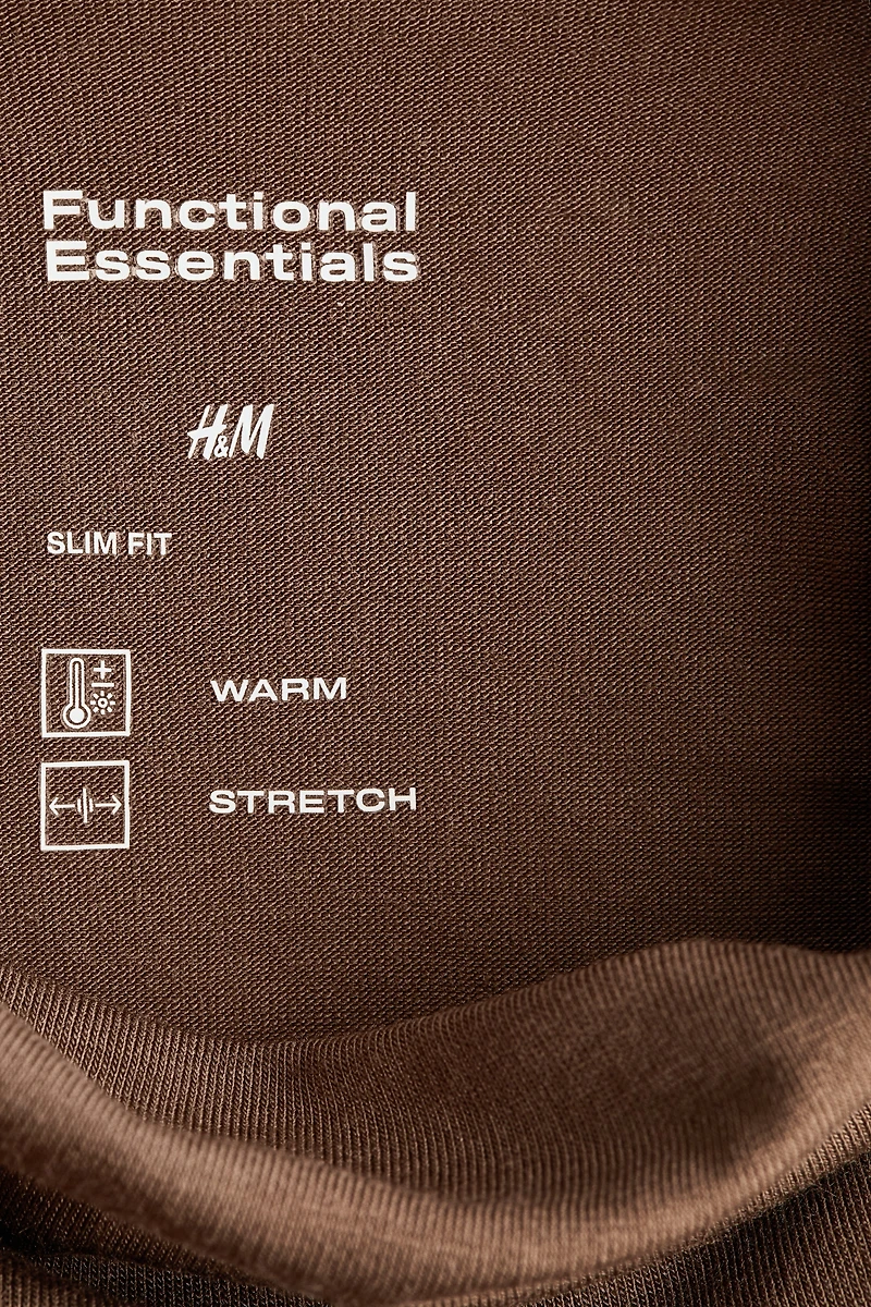 Warming Slim-Fit Mock Turtleneck T-Shirt