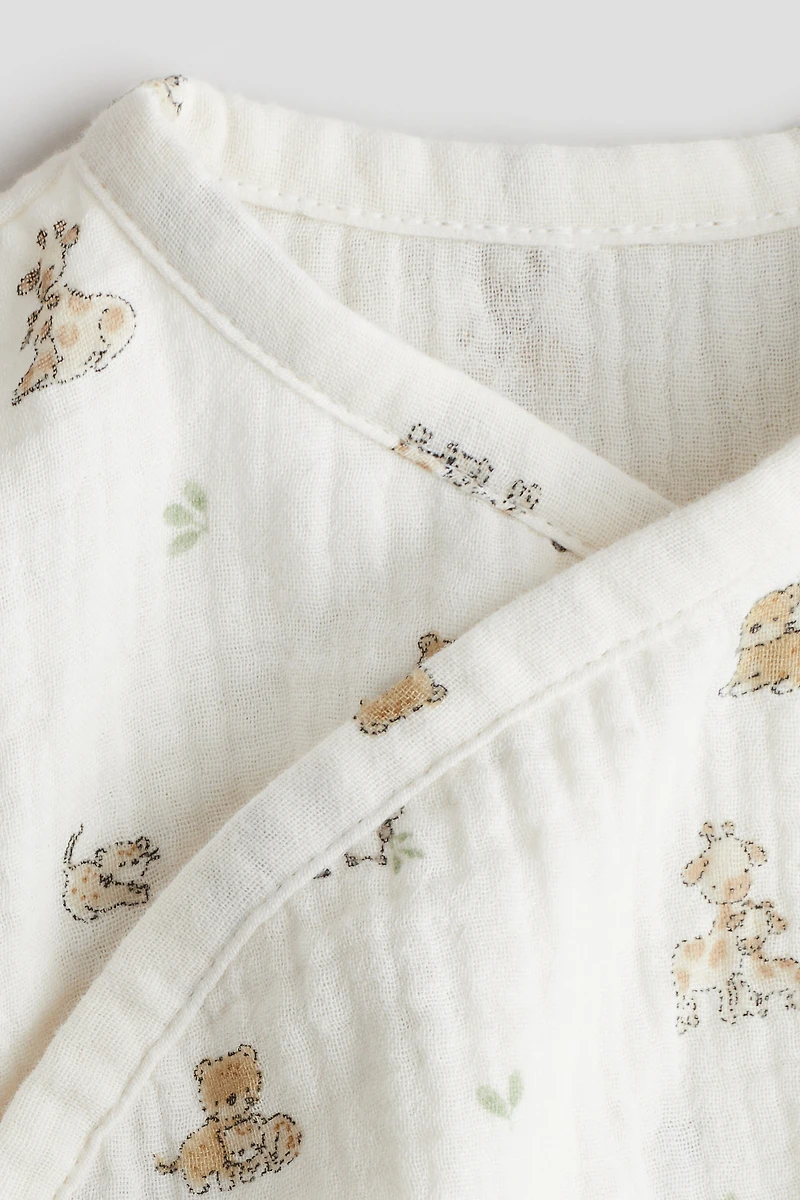 Printed Muslin Romper Suit