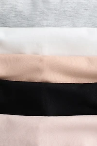 MAMA 5-Pack Lace-Trimmed Cotton Hipster Briefs