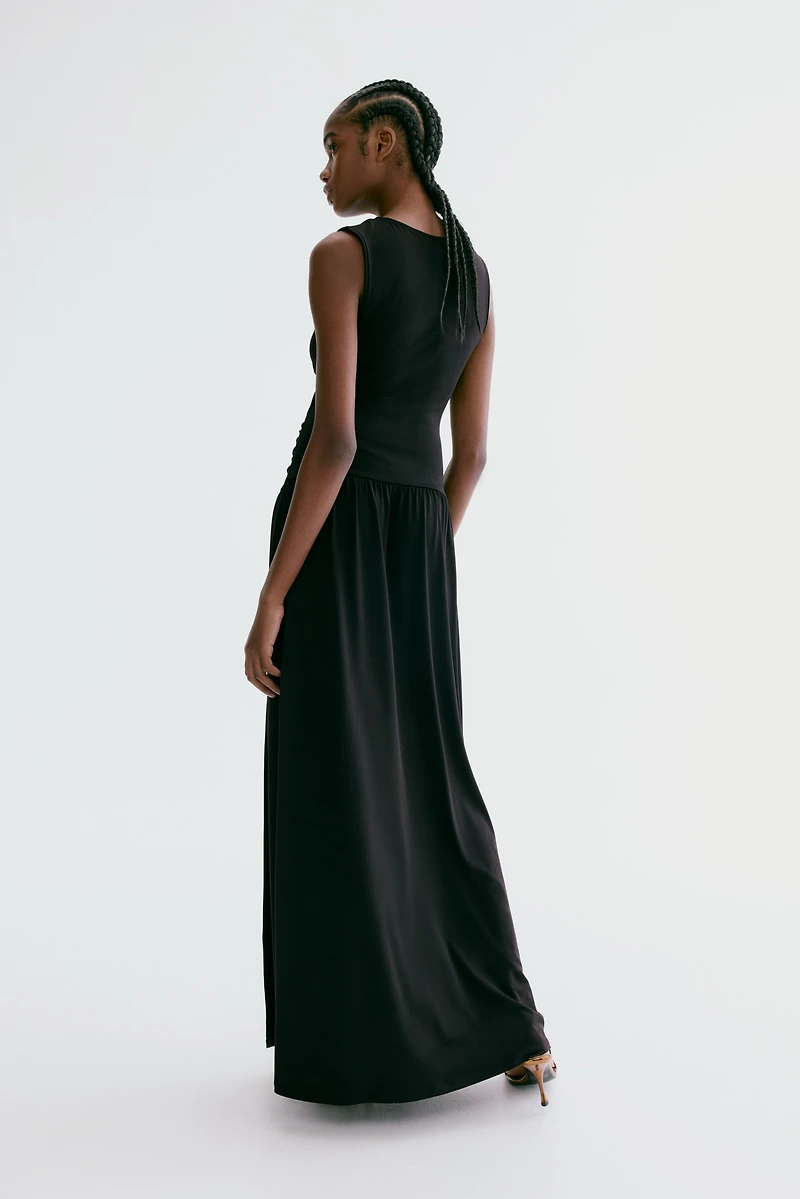 Robe maxi découpée