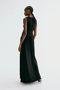 Robe maxi découpée