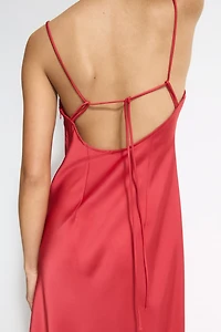 Tie-Detail Maxi Dress