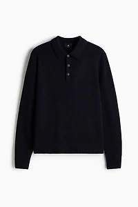 Regular-Fit Wool Polo Shirt