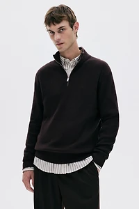 Regular Fit Half-Zip Sweater