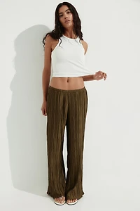 Crinkled Pull-On Pants