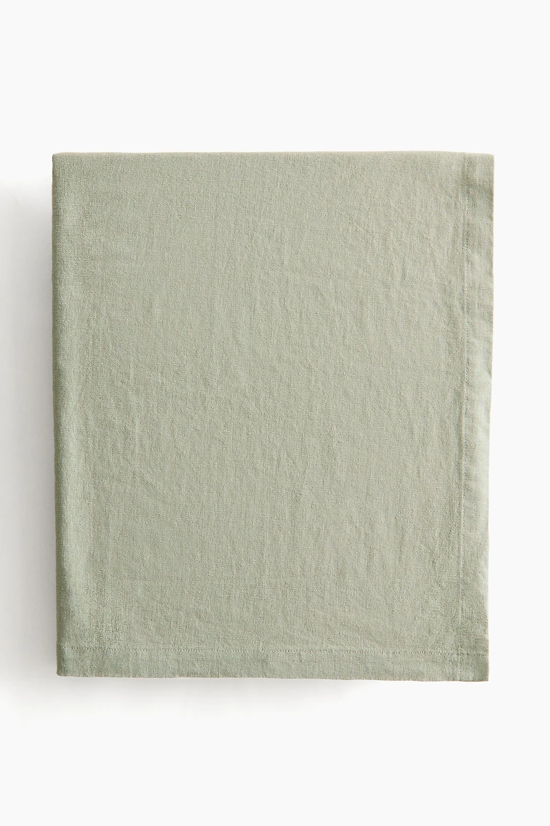 Linen-Blend Tablecloth
