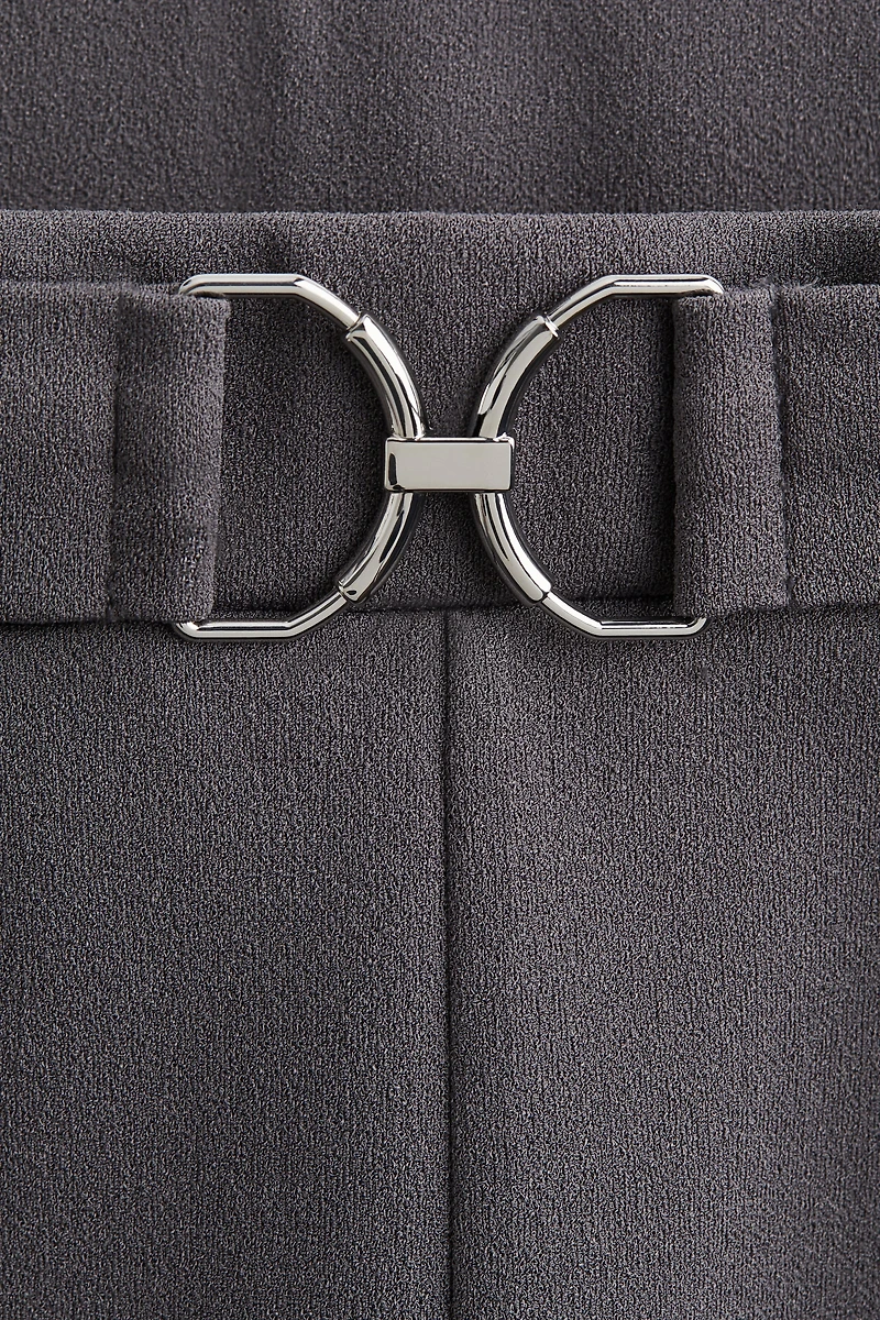 Buckle-detail Dress Pants