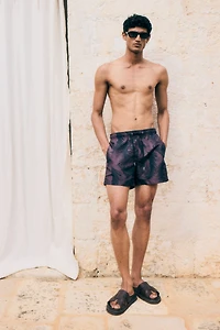 Patterned Swim Shorts