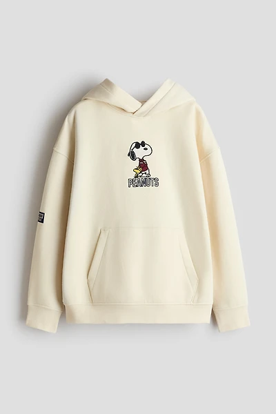 Brushed-Inside Printed Hoodie