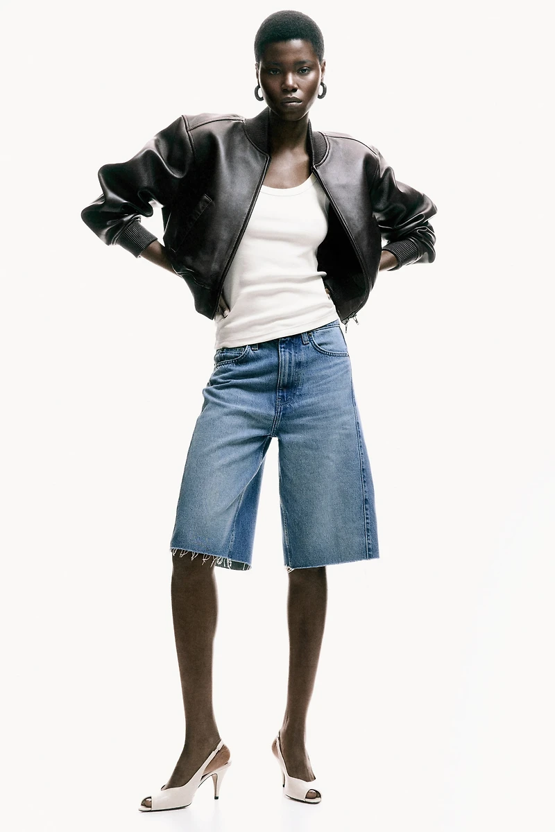 Denim Bermuda Shorts