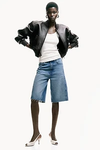 Denim Bermuda Shorts