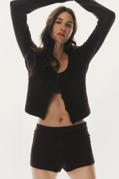 Mini short en tricot bouclette