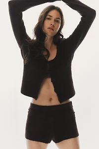 Mini short en tricot bouclette