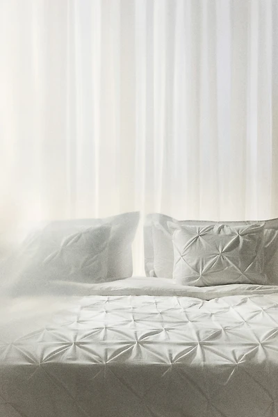 Housse de couette TG lit double à plis nervurés