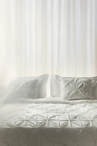 Housse de couette TG lit double à plis nervurés