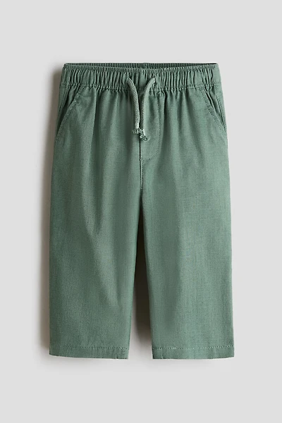 Linen-Blend Pants