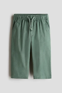 Linen-Blend Pants