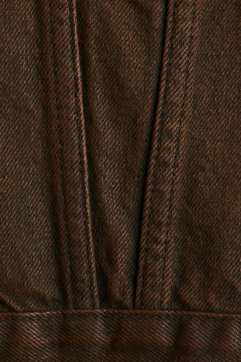 Veste en denim enduit