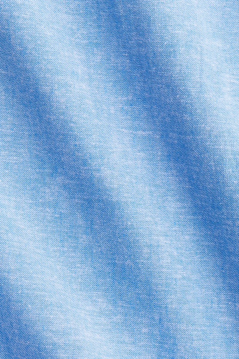 Linen-blend dress