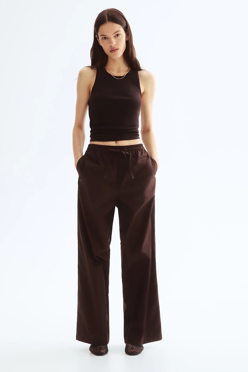 Cotton Drawstring Pants