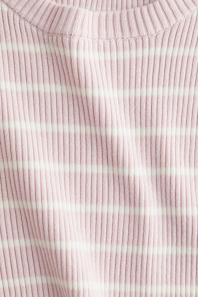 Short Rib-Knit Top