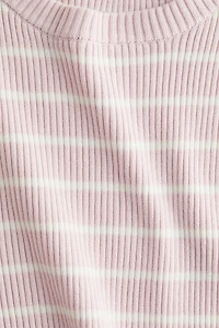 Short Rib-Knit Top