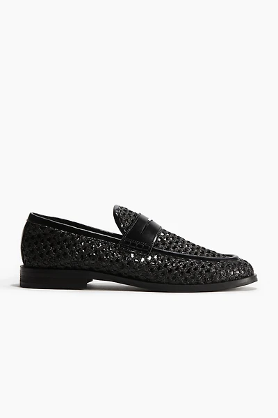 Mesh-Look Loafers