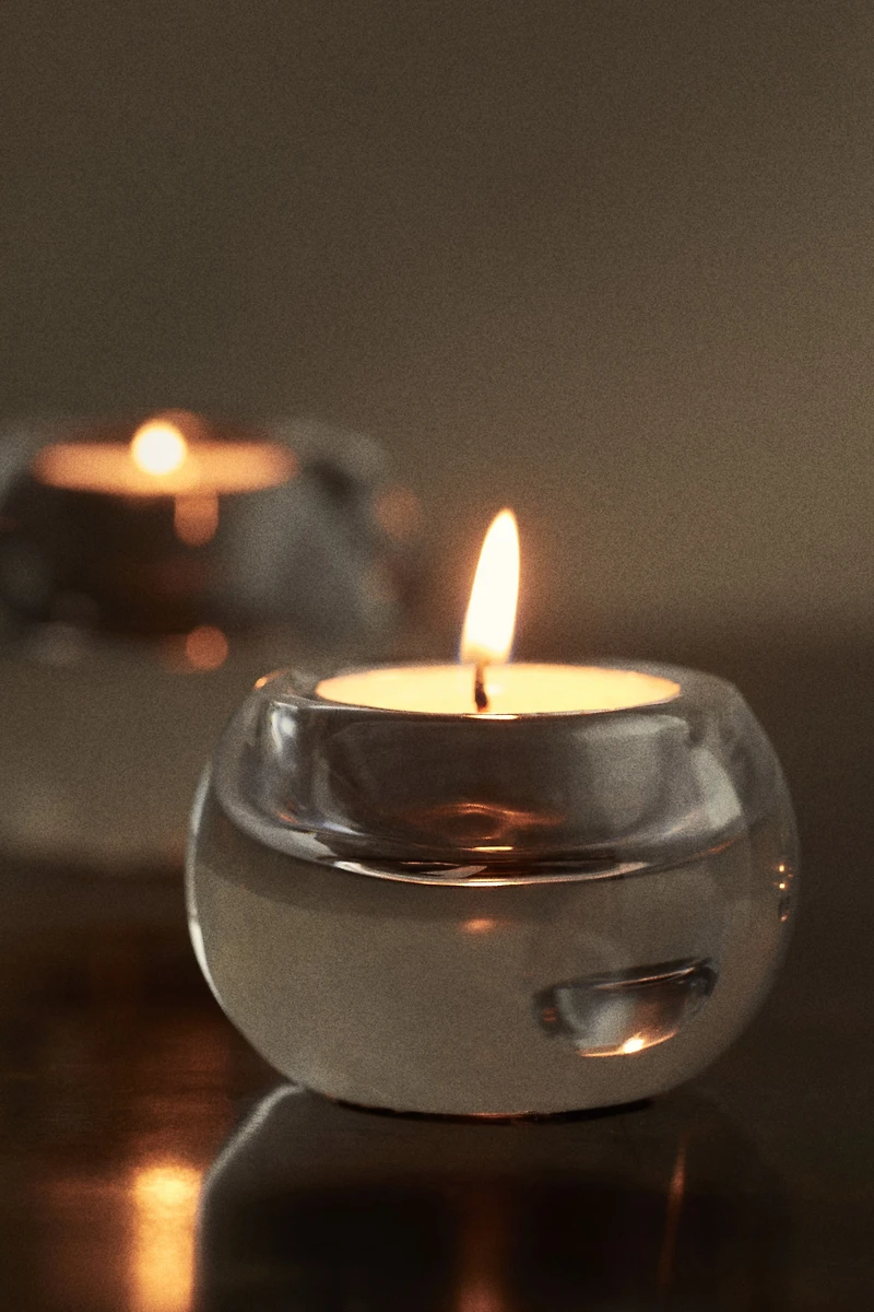 Glass Tea Light Holder