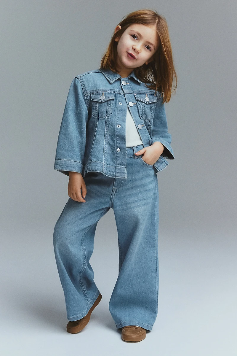 Veste évasée en denim